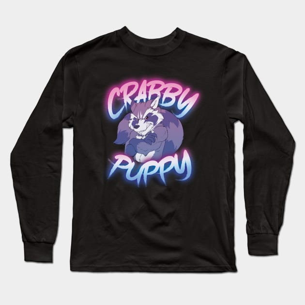 Crabby Puppy Long Sleeve T-Shirt by Wolfblade